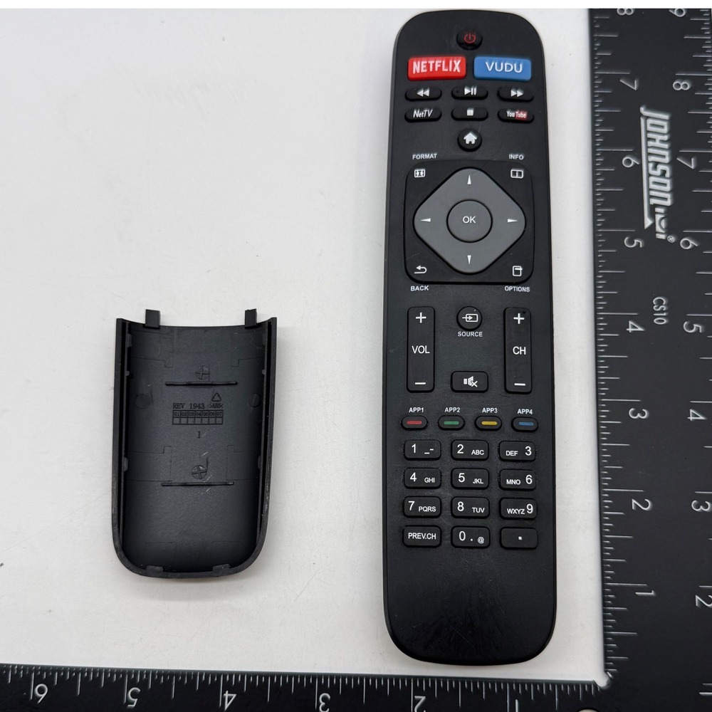 Philips Remote Control with Netflix Vudu YouTube‎ Buttons